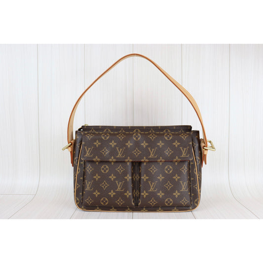 Rank A |LV Monogram Viva Cite GM Shoulder Bag|082503