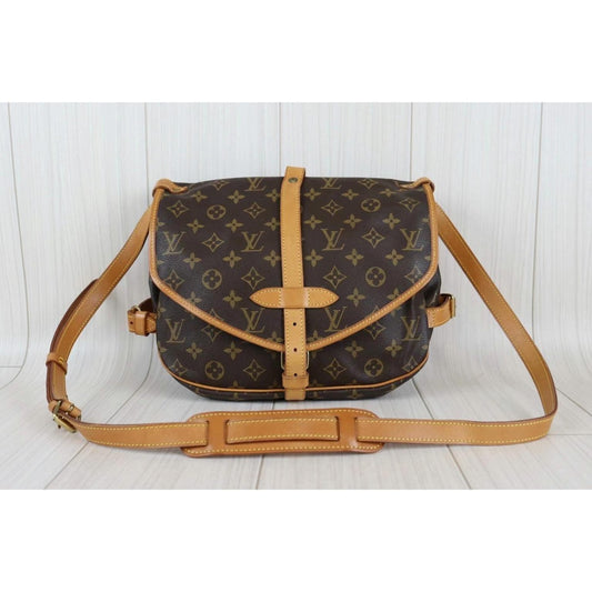 Rank AB| LV Monogram Saumur 30 Shoulder Bag|22112807