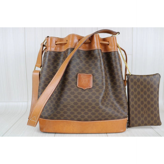 Rank AB|Celine Macadam Shoulder Bag|070804