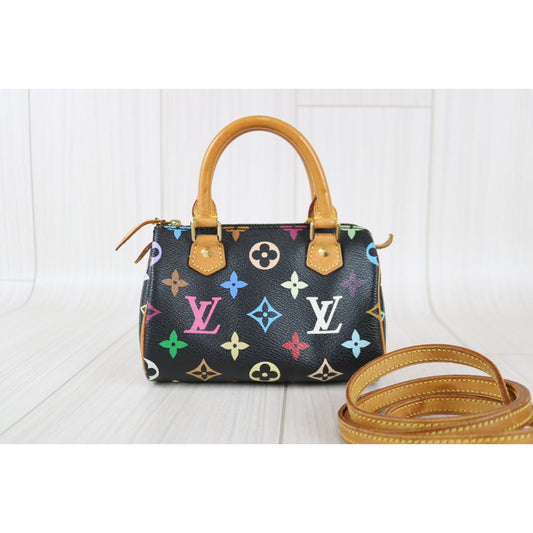 Rank AB | LV Multi Monogram Mini Speedy Handbag|070503