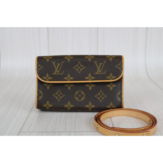 Rank A | LV Monogram Pochette Florentine Waist Bag XS|041902