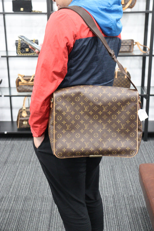 Rank A | LV Monogram Abbes Shoulder Bag|23042009