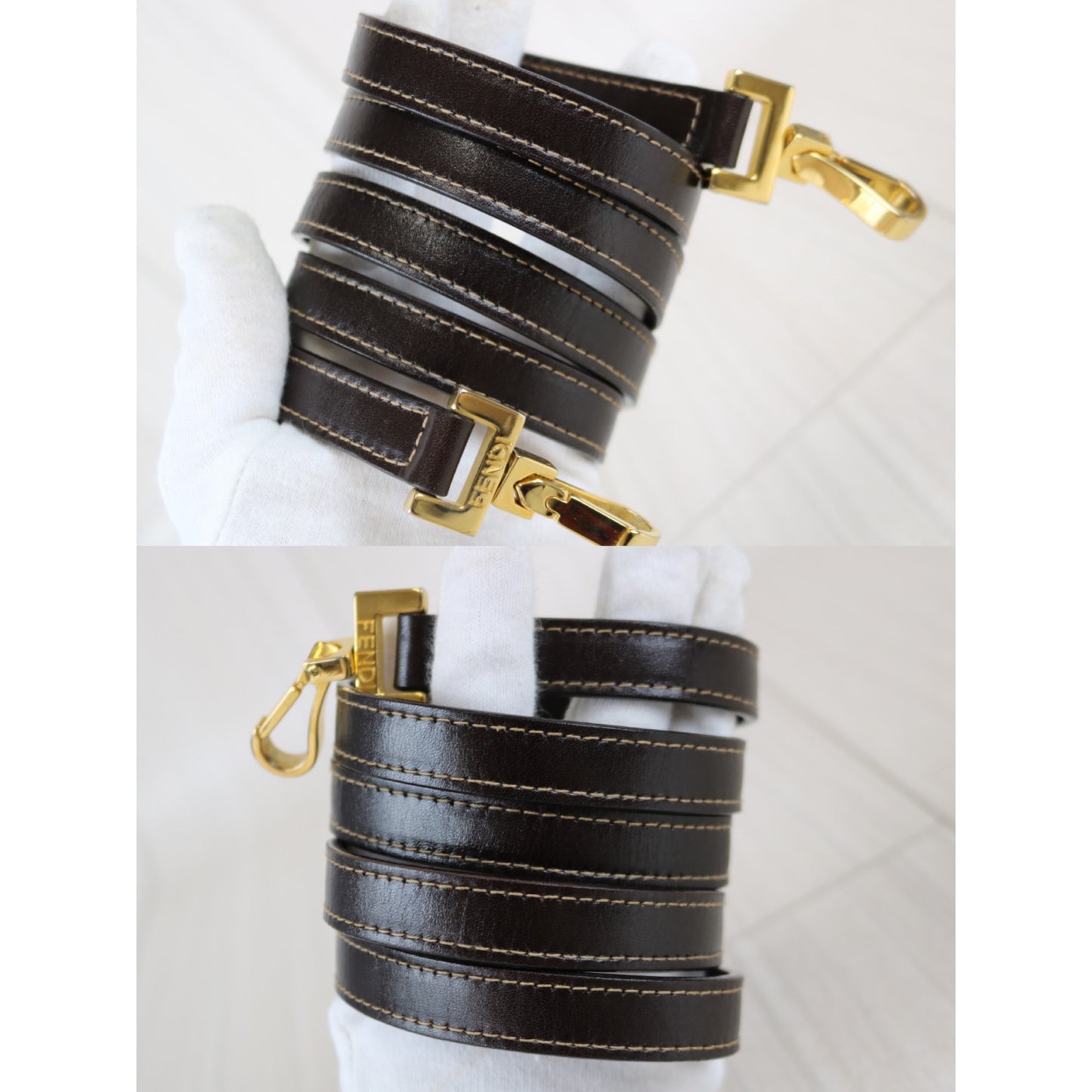 Rank A |FENDI Zucka Vanity 2way Hand Shoulder Bag|052807