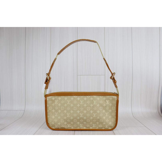 Rank A | LV Monogram Denim Shoulder Bag|090609