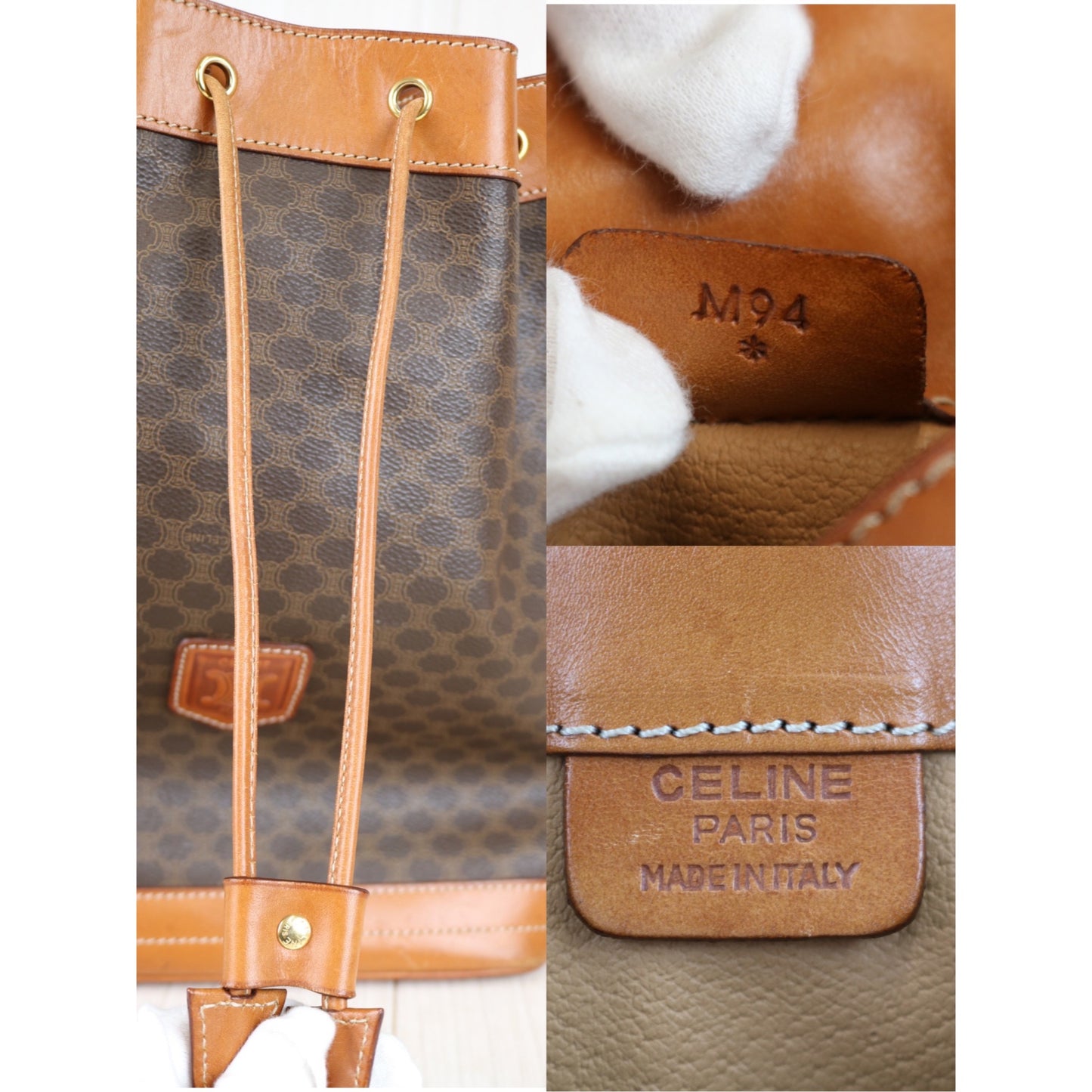 Rank AB|Celine Macadam Shoulder Bag|031905