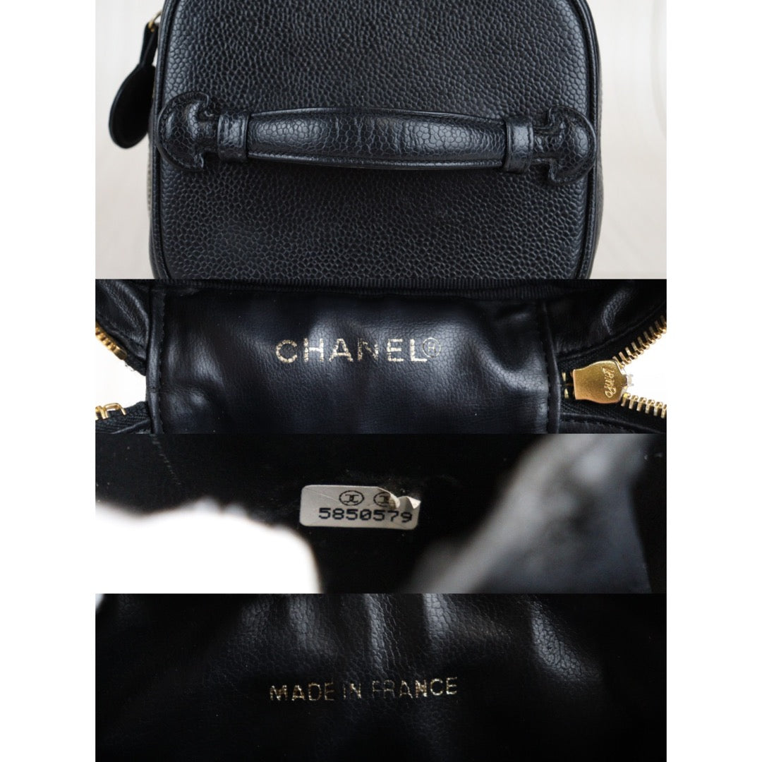 Rank AB | CHANEL Caviar Skin Vanity Handbag |23041802