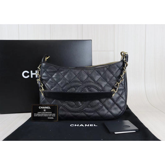 Rank A |CHANEL Caviar Skin Shoulder Bag|072401