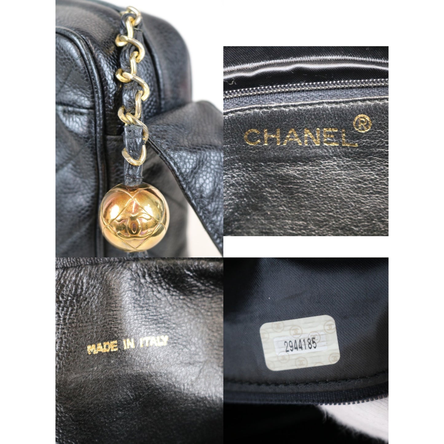 Rank AB |CHANEL Caviar Skin Shoulder Bag|031802