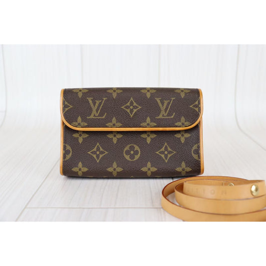 Rank A | LV Monogram Pochette Florentine Waist Bag S|071813