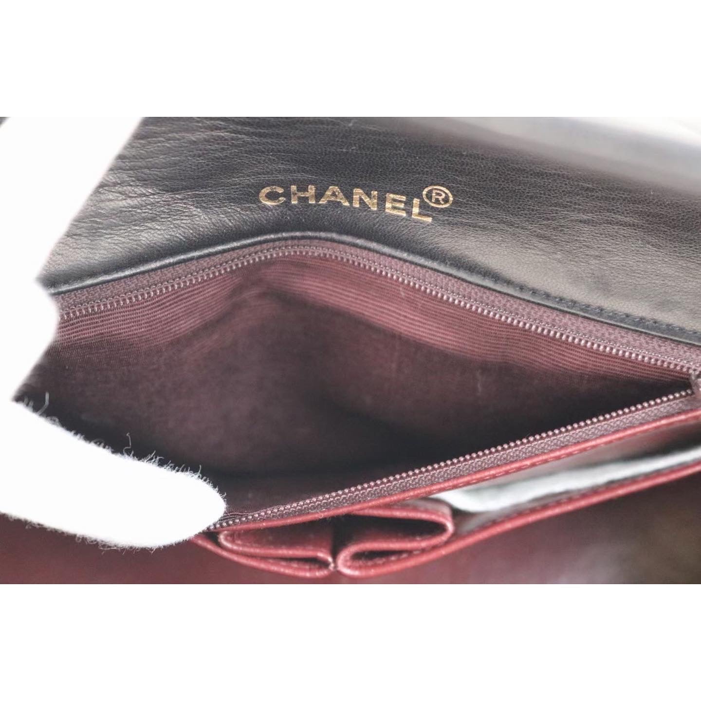 Rank A | CHANEL Vintage Matrasse Lamb Skin Chain Shoulder Bag |021506