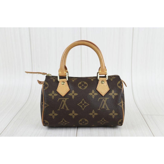 Rank AB | LV Monogram Mini Speedy Handbag |22111103