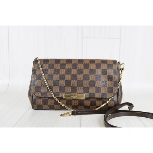 Rank AB |LV Damier Favorite PM Shoulder Bag|052506