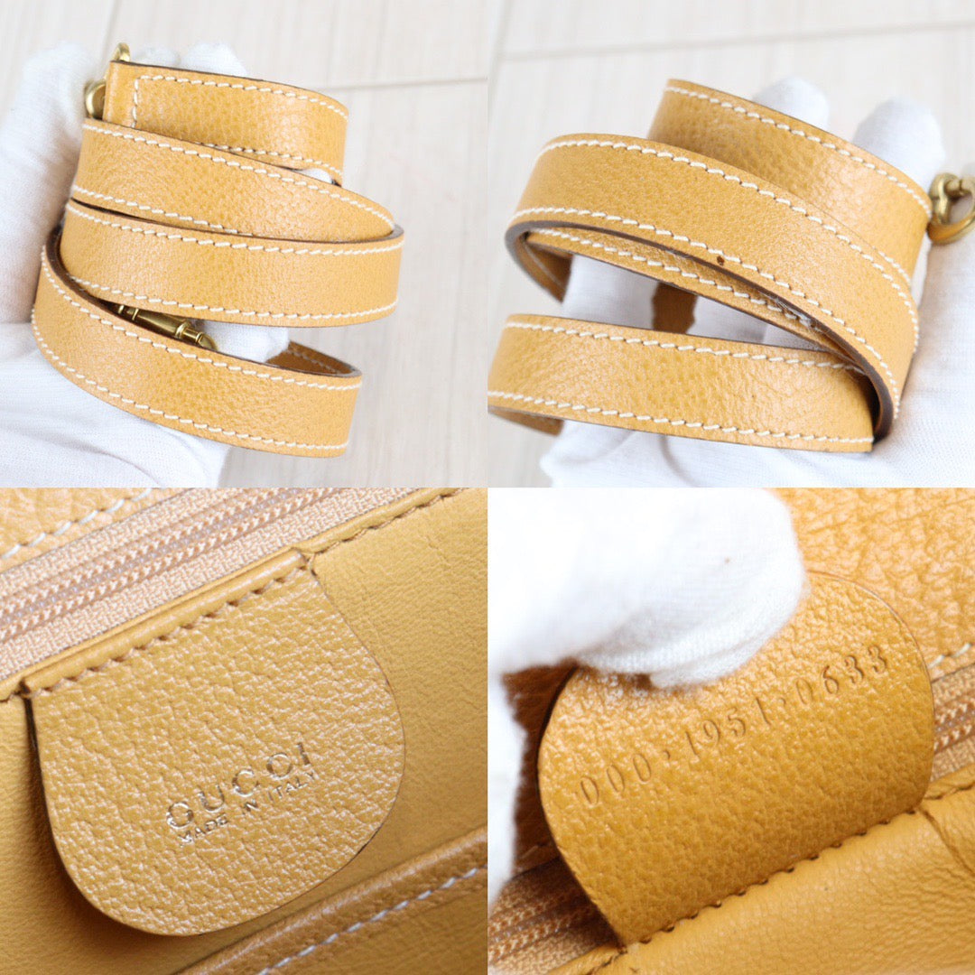 Rank A | GUCCI Vintage Bamboo Hand Bag |23020808