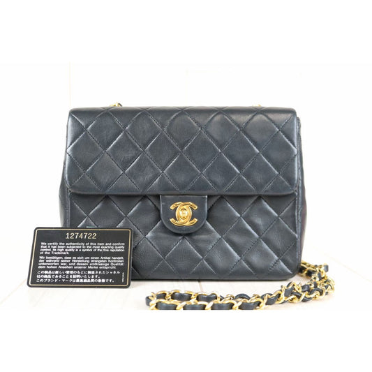 Rank A | CHANEL Matrasse Lamb Skin Chain Shoulder Bag |021105