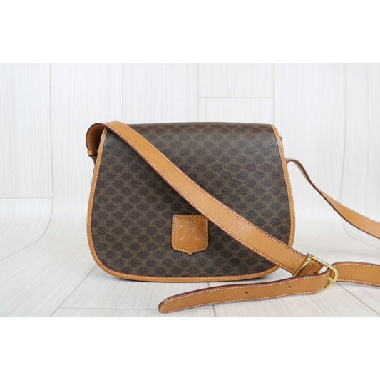 Rank A | CELINE Macadam Shoulderbag |031705