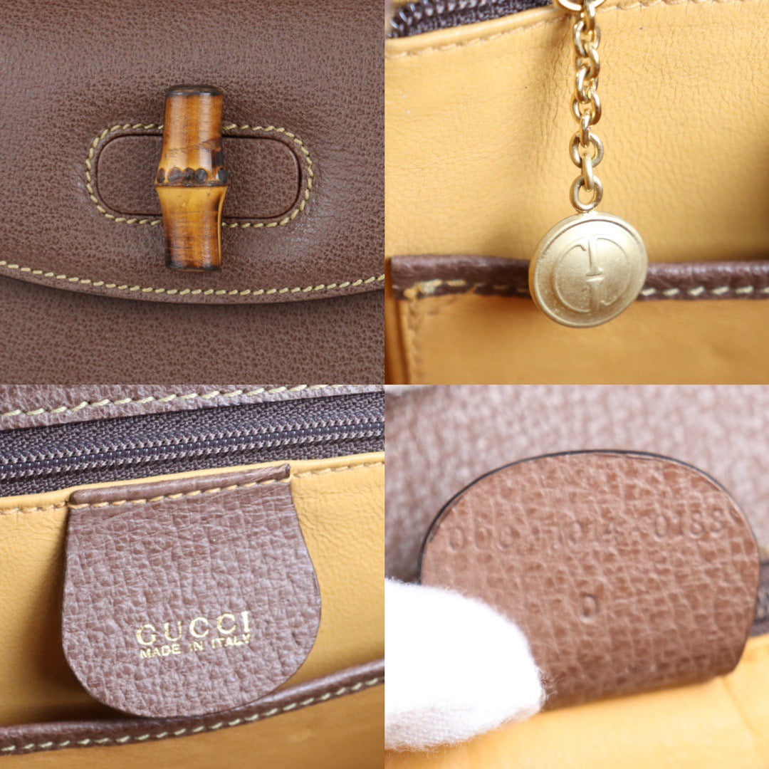Rank A | GUCCI Vintage Bamboo Hand Bag |22121607