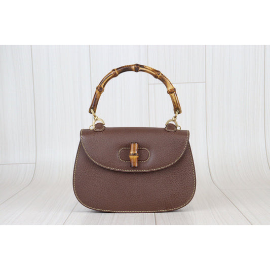 Rank A | GUCCI Vintage Bamboo Hand Bag |22121607