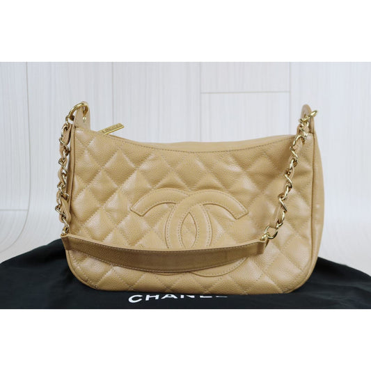 Rank A | CHANEL Caviar Skin Shoulder Bag |020905