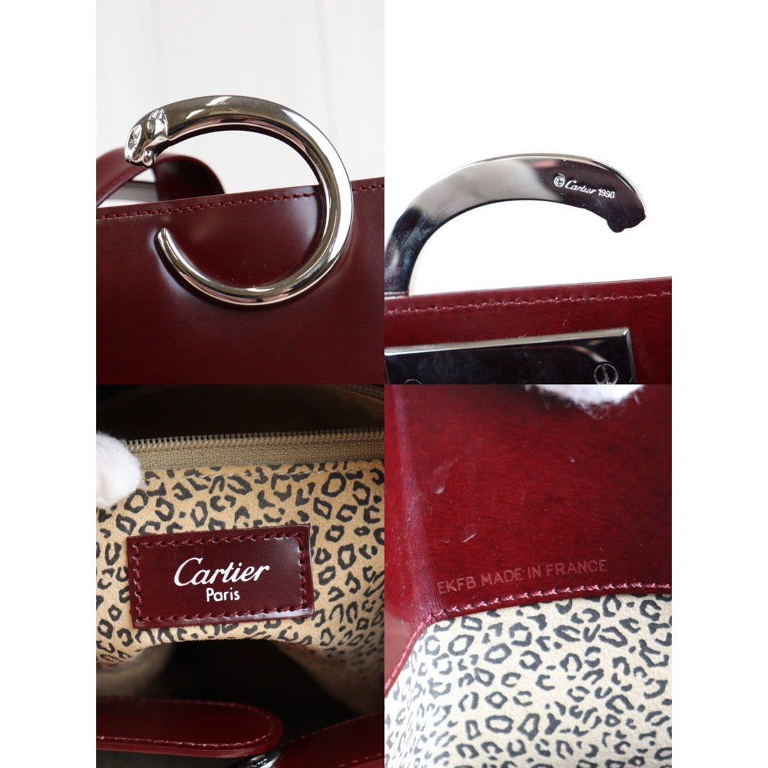 Rank A | Cartier Box Calf Shoulder Bag|23042005