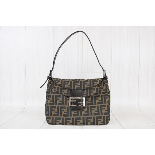 Rank A | FENDI Zucca Mamma Baguette Shoulder Bag |021207