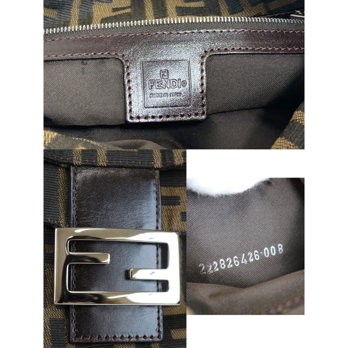 Rank A | FENDI Zucca Mamma Baguette Shoulder Bag |021207