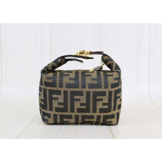 Rank A | FENDI Zucca Handbag |061803