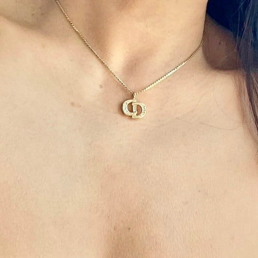Rank SA | Dior CD Necklace 18k Gold Plated|051802