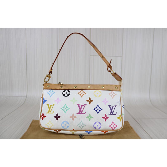Rank A| LV Monogram Multicolor Pochette Accessoires |070316