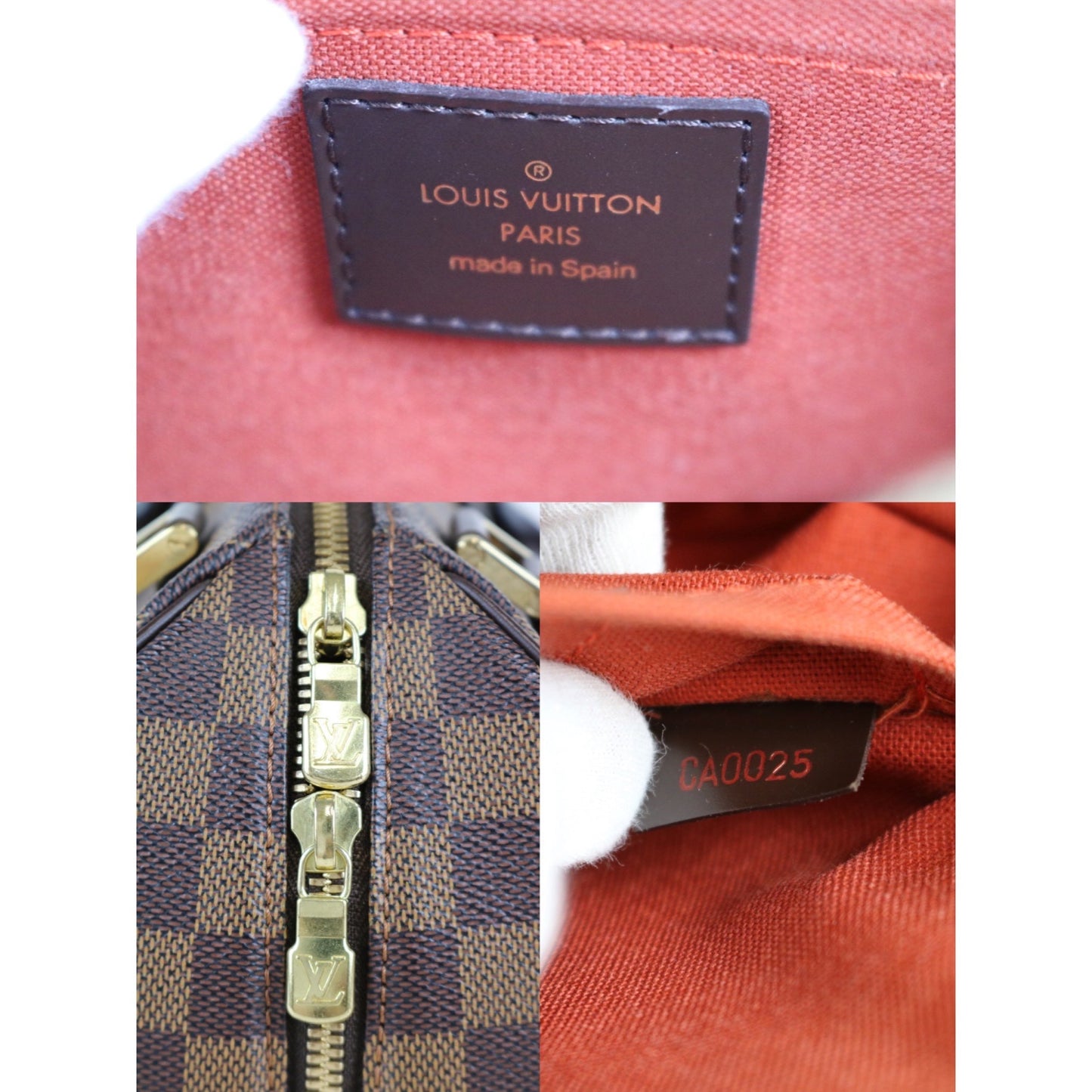 W-Rank A | LV Damier Handbag |053106