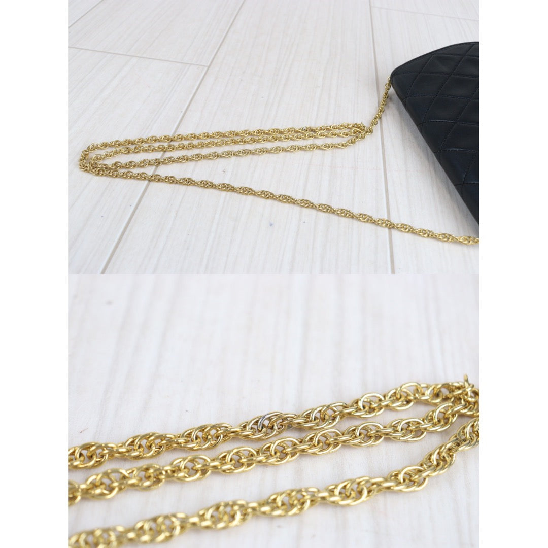 Rank A | CHANEL Mini Coco Mark Matrasse Lambskin Chain Shoulder Bag |23022707