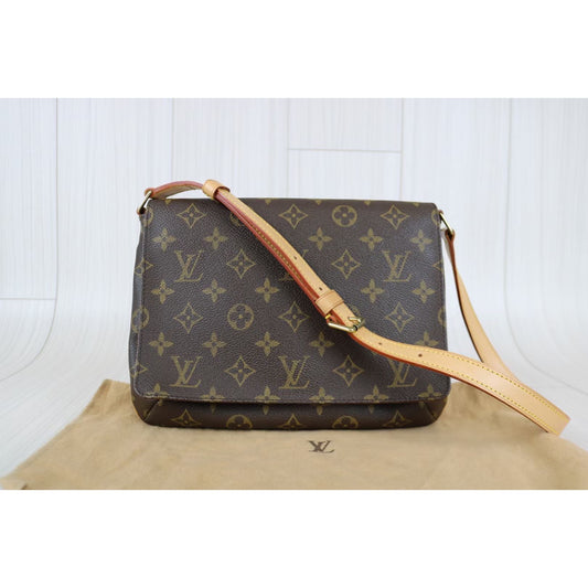 Rank A| LV Monogram Musette Tango Shoulder Bag|031203