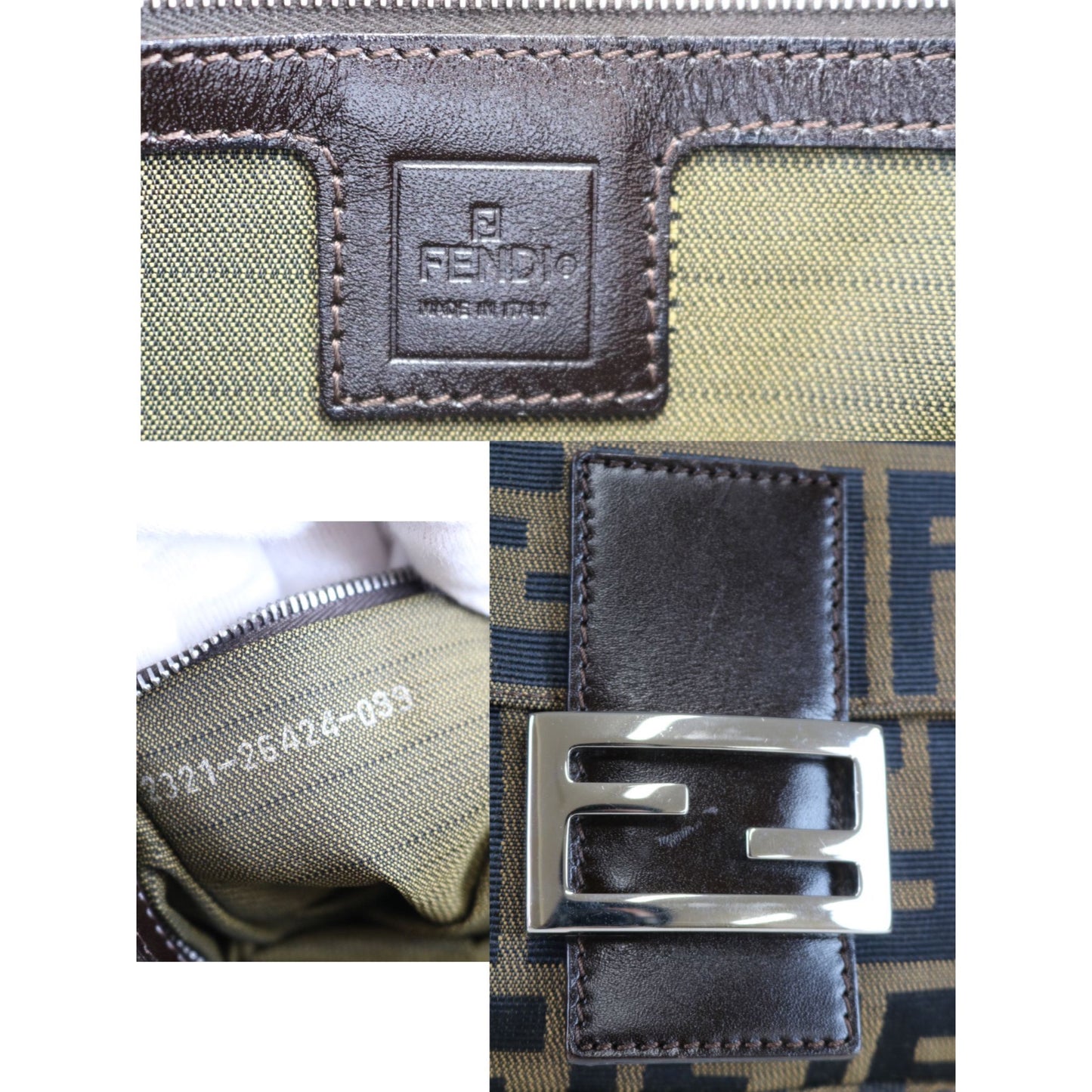 Rank SA | FENDI Zucca Mamma Baguette Shoulder Bag |061805