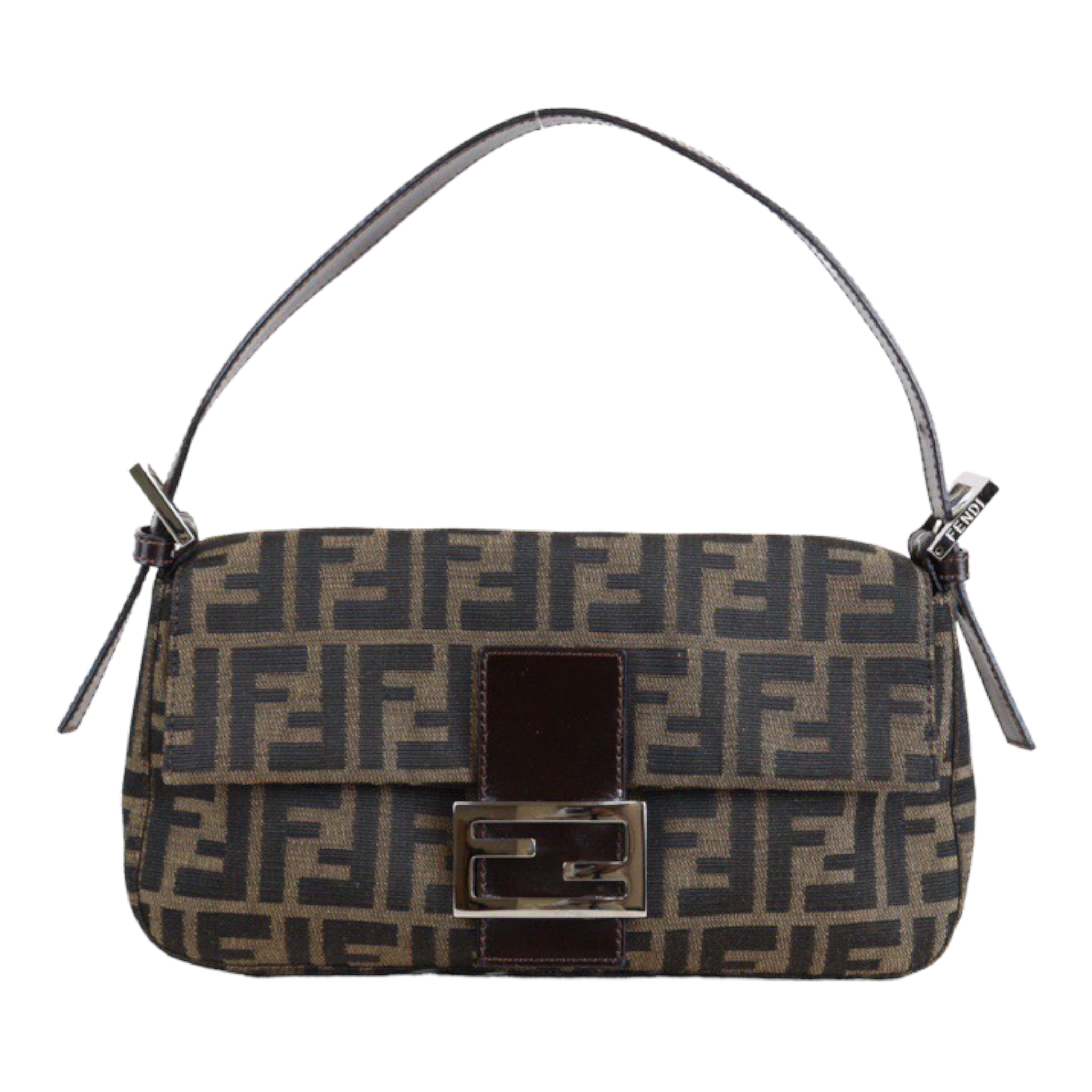 Fendi Zucca Flap Shoulder Bag (SHG-eG04kE) – LuxeDH