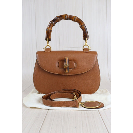 Rank AB | GUCCI Vintage Bamboo Hand Bag |23022011