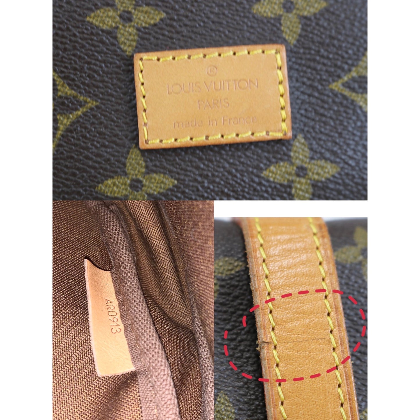 Rank AB | LV Monogram Saumur MM Shoulder Bag|062903