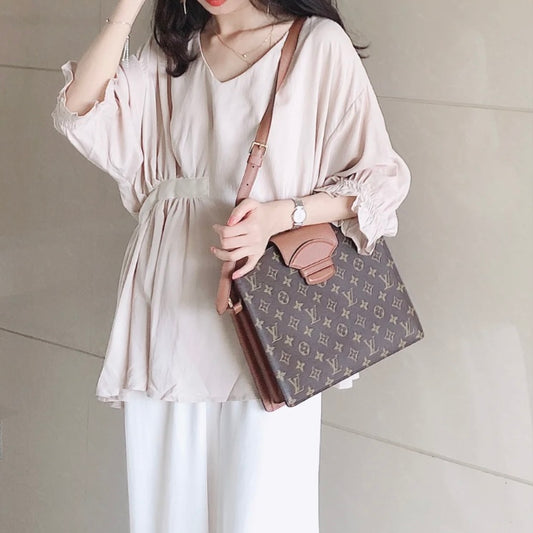 Rank A | LV Monogram Courcelles Shoulder bag |062106