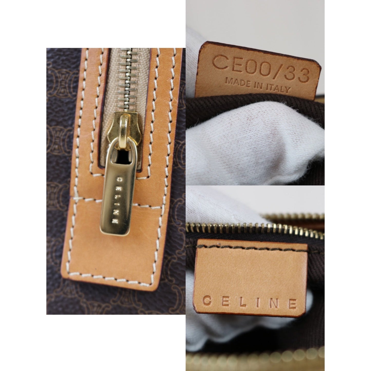 W-Rank A | CELINE Macadam Handbag |052107