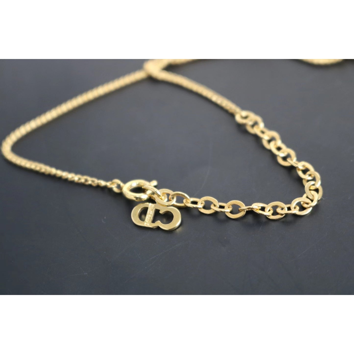 Rank A | Dior CD Necklace 18k Gold Plated |051701