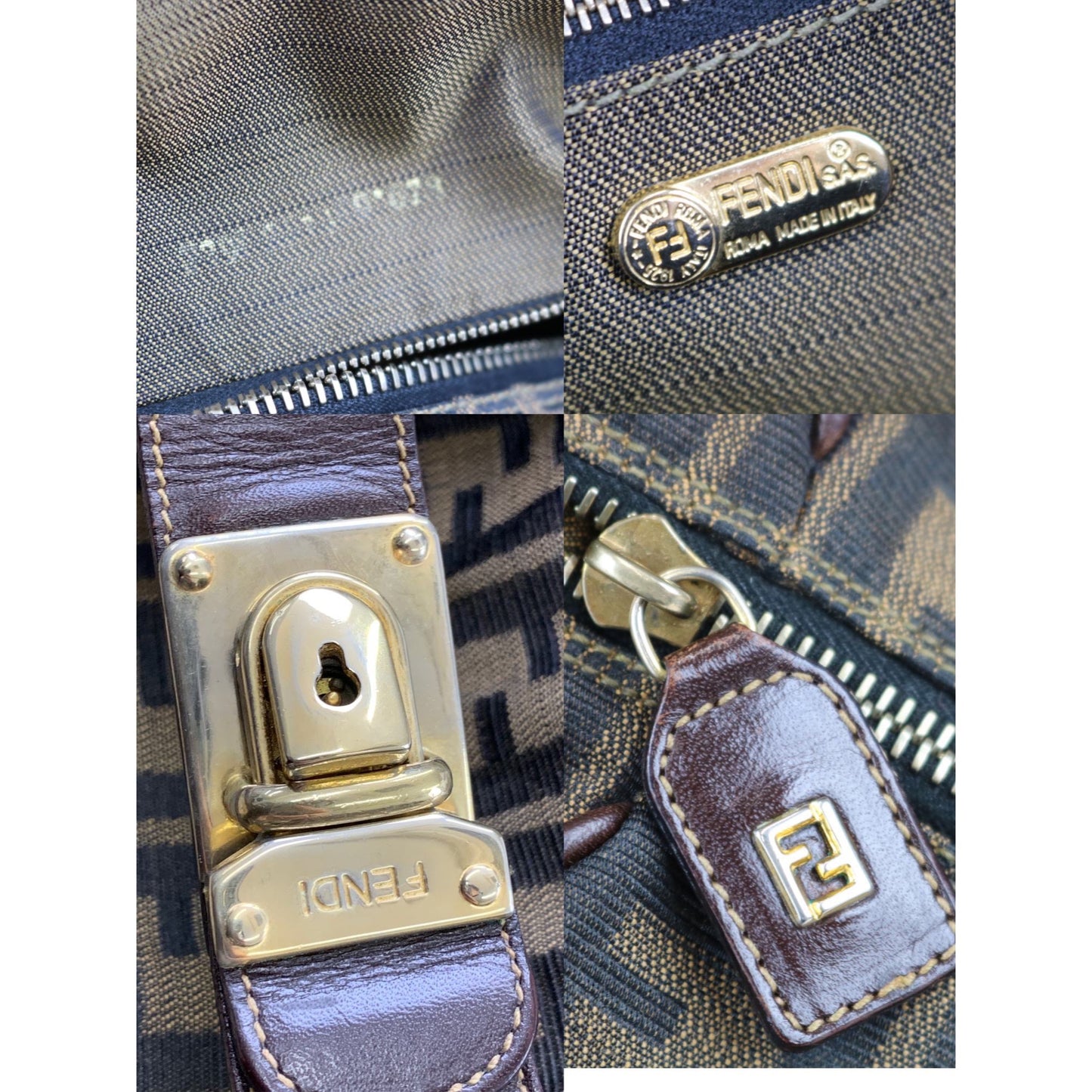 Rank A | FENDI Zucca Mamma HandBag |101303