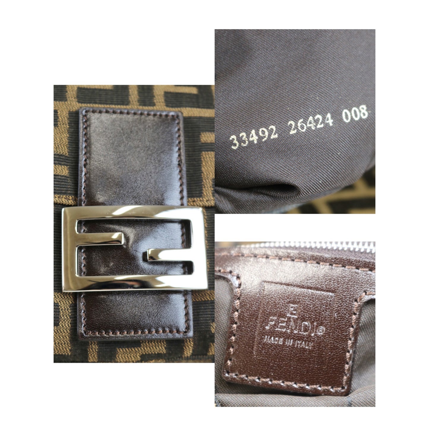 Rank A | FENDI Zucca Mamma Baguette Shoulder Bag |062105