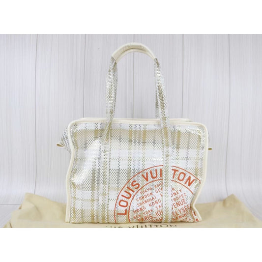 Rank A | LV Monogram Woven Bag Totebag |022512