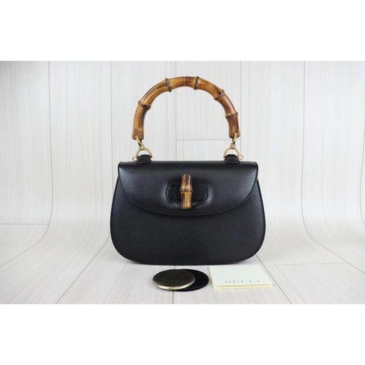 Rank A | GUCCI Vintage Bamboo Hand Bag |22110806