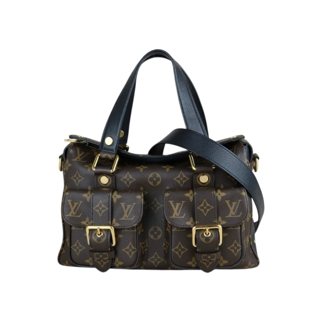 Very Good ( Rank A)｜ LV Monogram Manhattan Shoulder Bag Black｜S24122603