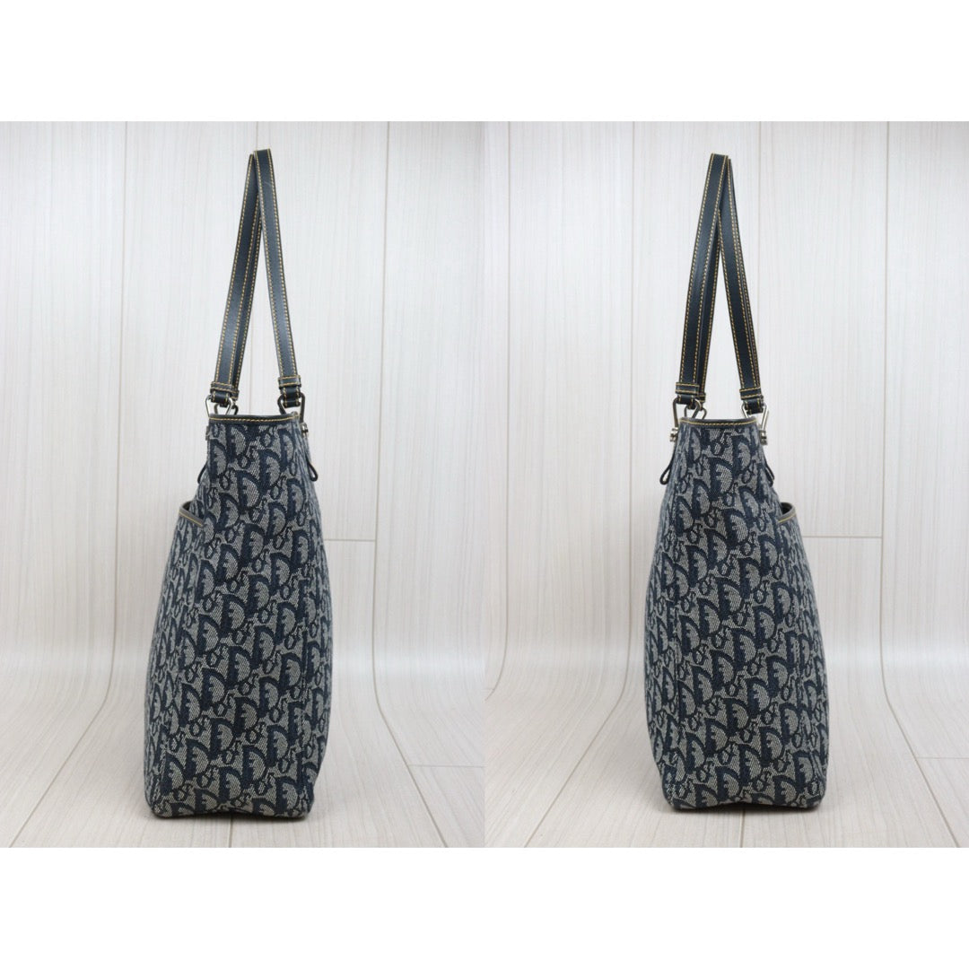Very Good ( Rank A) ｜Dior Trotter Tote Bag Blue｜26020616