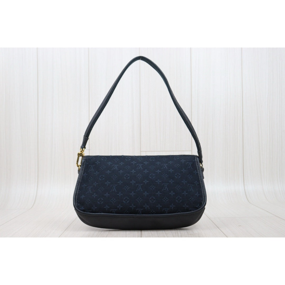Good ( Rank AB) ｜LV Monogram Denim Shoulder Bag Dark Blue｜25052102