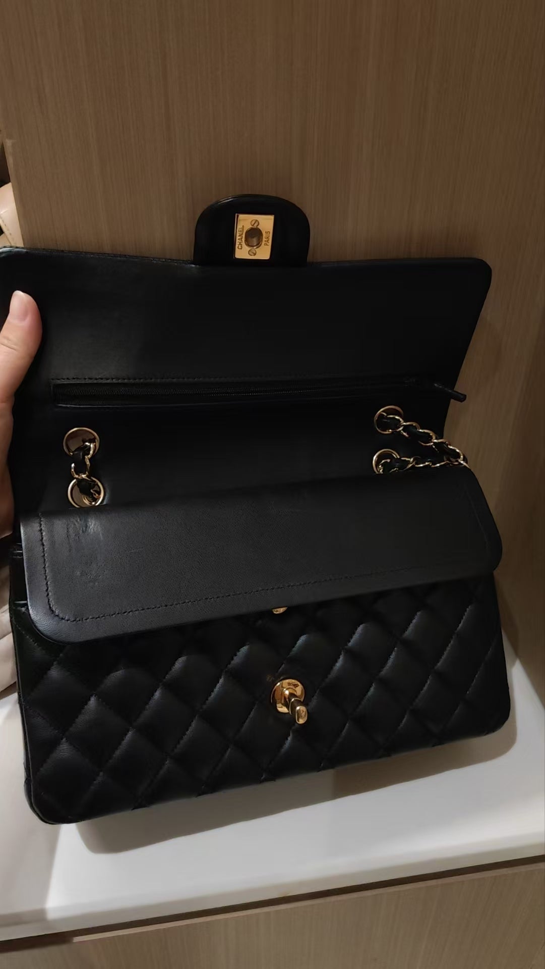 CHANEL Matrasse Double Flap 25 Shoulder Bag  Made In 2014