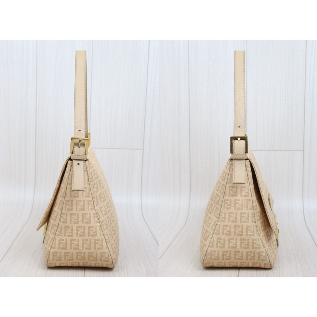 Include Entrupy Certificate of Authenticity｜Good ( Rank AB)｜ FENDI Zucca Mamma PVC Baguette Shoulder Bag Pink｜26012207