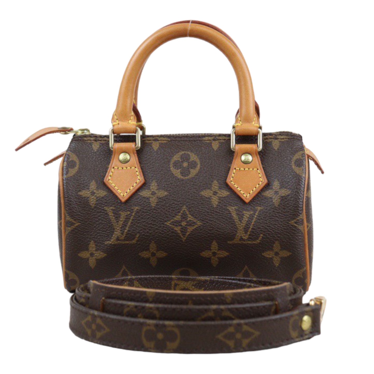 Rank A ｜ LV Monogram Mini Speedy Handbag With Shoulder Strap｜23121408