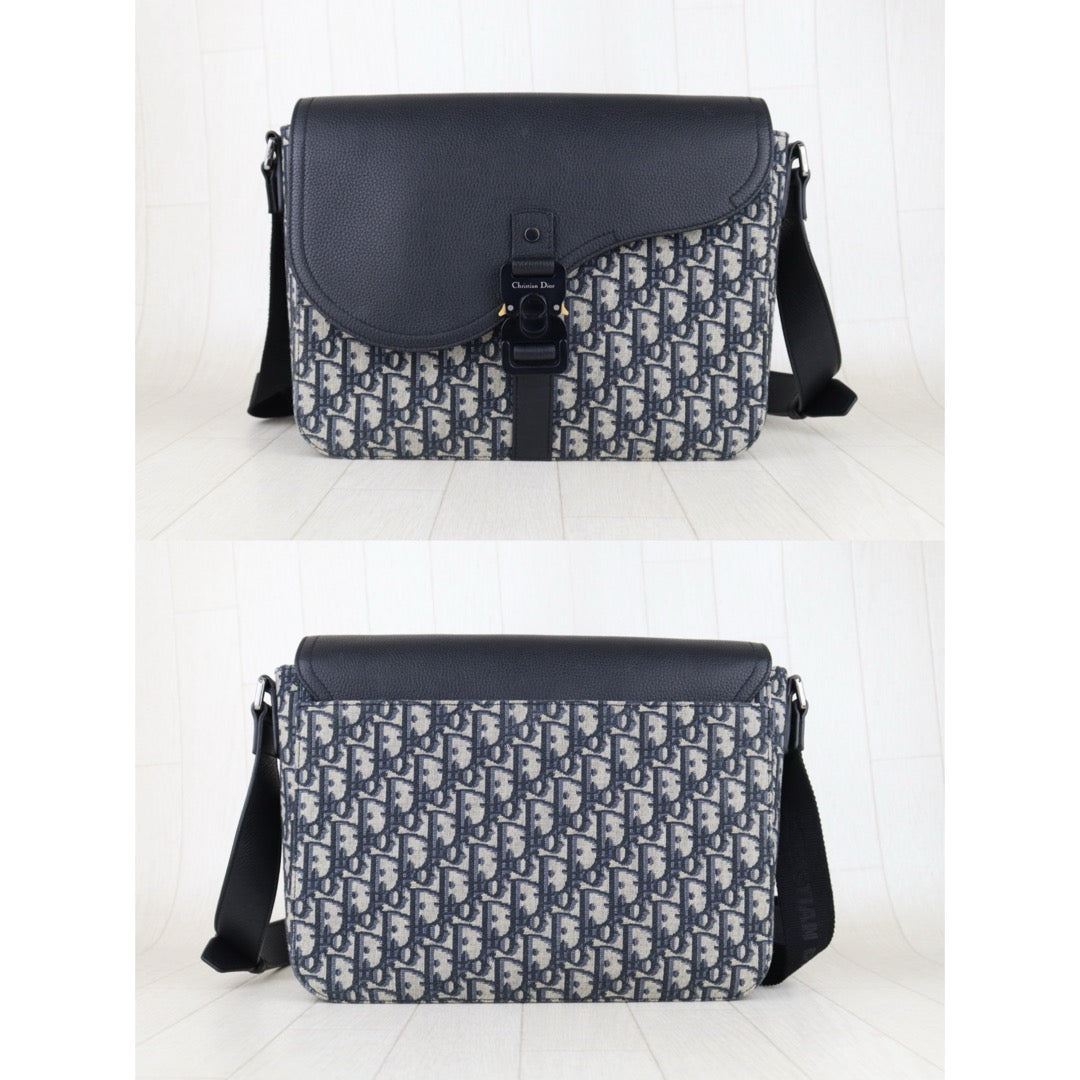 Very Good ( Rank A)｜   Dior Trotter Obilque Jacquard Saddle Shoulder Bag ｜S25090101