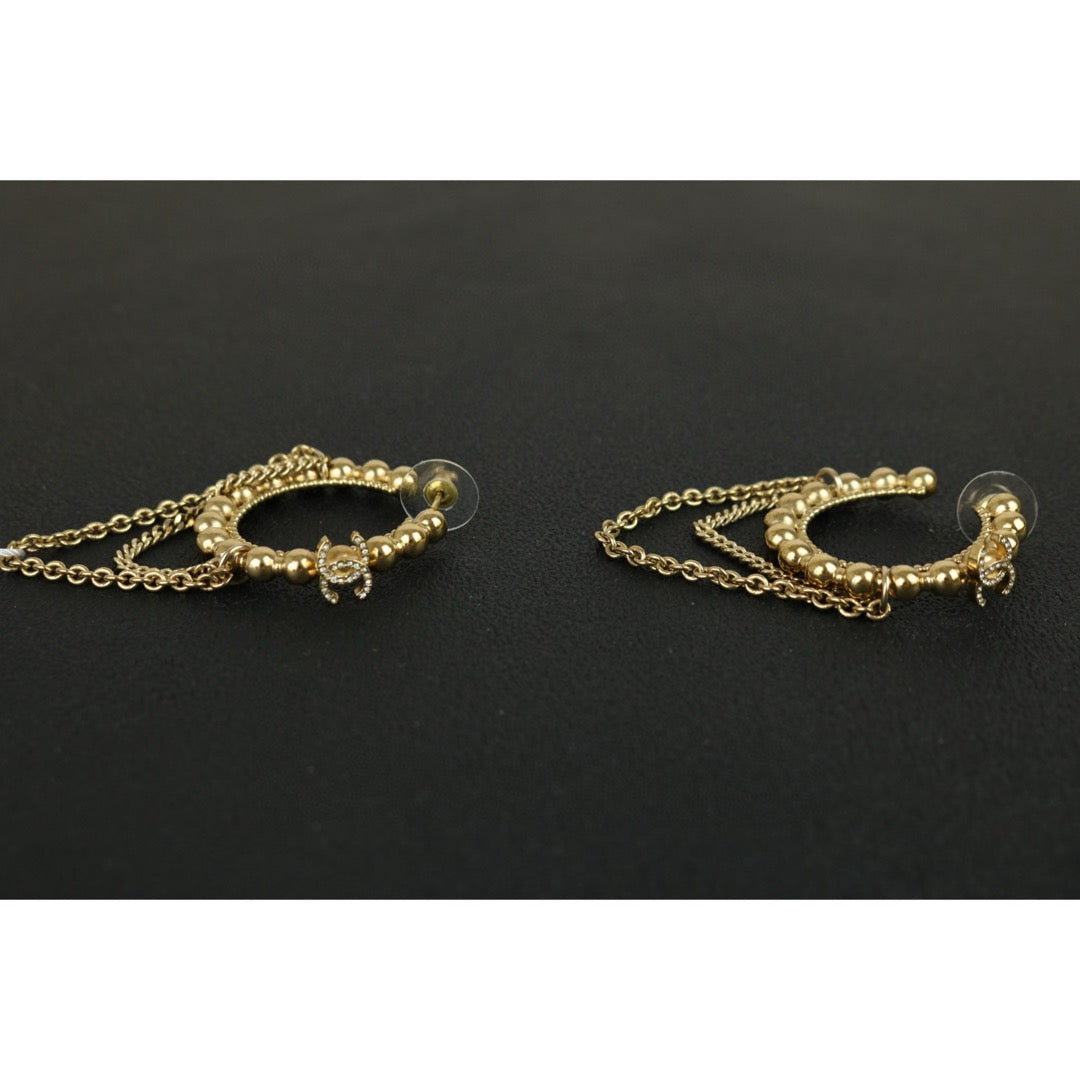 Very Good ( Rank A)｜CHANEL COCO Mark Diamond Pearl Earrings ｜F25012303